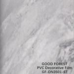Wardrobes Marble PVC Film Grain With 0.25 - 0.60mm Thickness