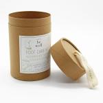 Natural Color Brown Cardboard Tube Gift Box With Fabric Top Handle OEM ODM