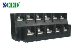 Wholesale 2 Rows Barrier Terminal Block American Type 600V/40A 11 Poles 13mm Pitch Brass from china suppliers