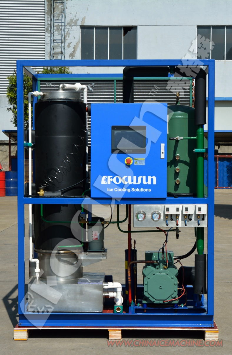 Customized Size 5 Ton Water-Cooled Condenser Tube Ice Maker for Industrial Ice Needs