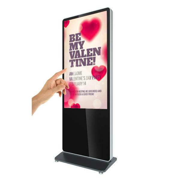49 inch indoor lcd landscape touch screen advertising floor standing displays