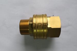 Wholesale Brass Straight Through Hydraulic Quick Connect Male Thread Couplings ST Series from china suppliers