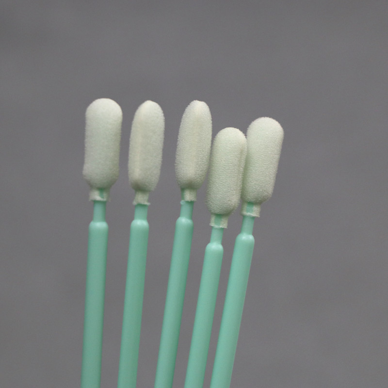 165mm Long Handle CLeanroom Swab Open-cell Sponge Head Foam Swab