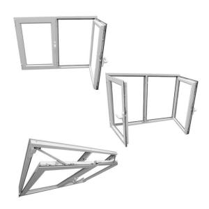 China European Style Tilt and Turn UPVC Window Outward Swing on sale