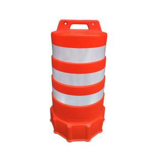 Wholesale Reflective Traffic Drum Construction Safety Barrels Channel Drum Barricade from china suppliers