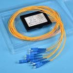 Single Mode Fiber Optic PLC Splitter 2mm/3mm SC/LC/FC connector