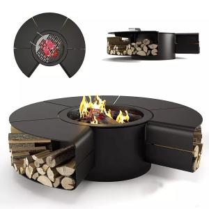 Wholesale Multi Functional Outdoor Fireplaces Smokeless Fire Pit Table For Garden Furniture from china suppliers