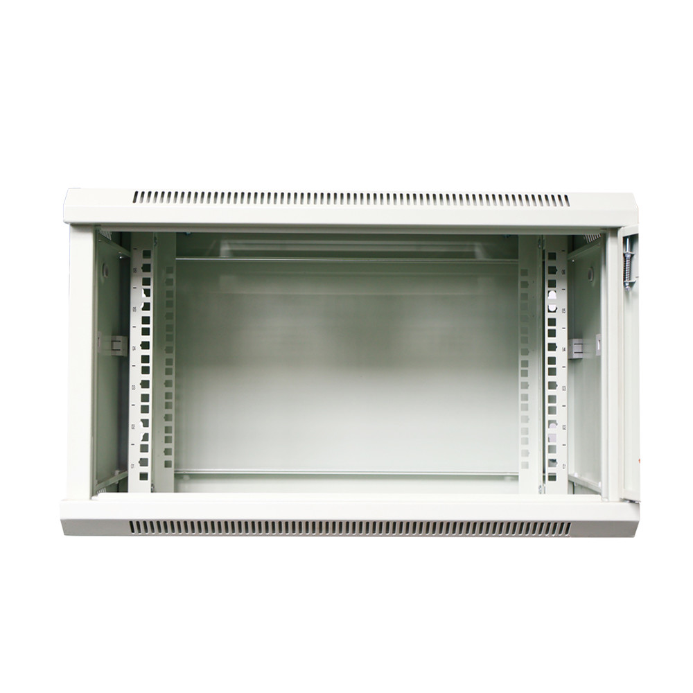 Durable 19 Inch Wall Mount Server Rack Cabinet For Network Equipment With 60kg Static Load Capacity RAL7035
