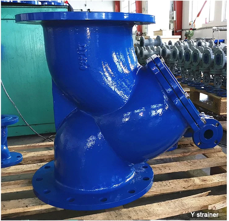 Water Media DN15-DN300 PN16 Ductile Iron Cast Iron Flanged Y Strainer for Industrial