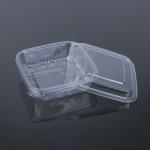 Transparent Square Plastic Pastry Contanier To Go For Bakery Cookies Cakes