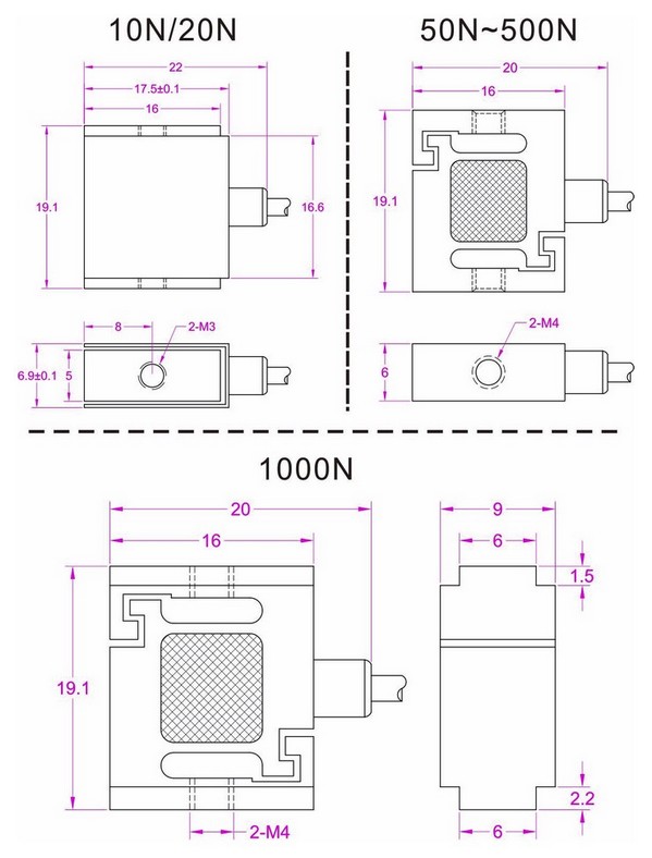 tension force measurement sensor