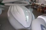 Fiberglass Hull Small Rib Boat 3.9 M Yellow Dimensional Stability With Boat