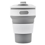 350ml Collapsible Travel Water Bottle , Silicone Collapsible Travel Cup