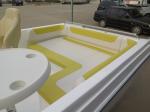 Durable Foldable Table Fiberglass Fishing Boats For Relax , Fun , Tourist