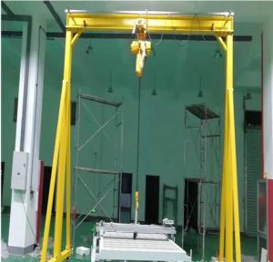 Wholesale height adjustable 2t Mobile Gantry Crane Movable Gantry Crane GOST certified from china suppliers
