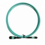 MPO Cable Connector 12 Core LSZH 3m , OM3 MM Fiber Optic Trunk Cable