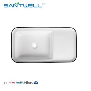 Wholesale Ceramic Basin Vessel Sink Matte Black Round Washing Basin Above Counter Basin from china suppliers