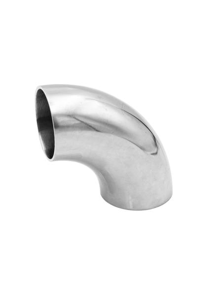 Precise Polish Stainless Steel Sanitary Pipe Fittings Seamless 90 Degree Welded