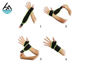 Wholesale 3mm Lifting Wrist Wraps Thumb Loop , Palm Gym Equipment Wrist Straps from china suppliers