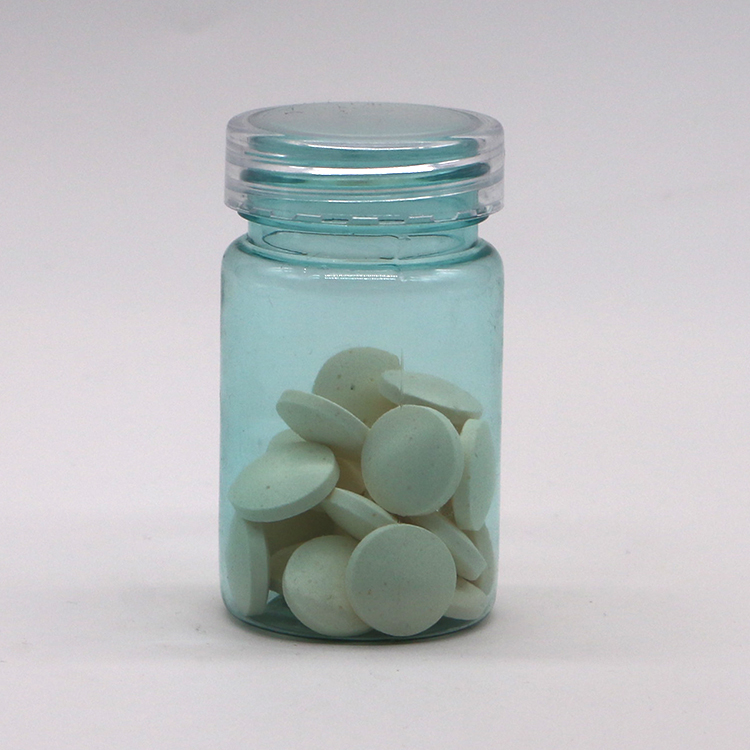 Health Care 70ML PET Plastic Capsule Pill Bottle with Gold Silver Cap