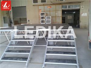 Wholesale With Stair Disassembly Aluminum Stage Platform Performance Plywood 750kg / M2 from china suppliers