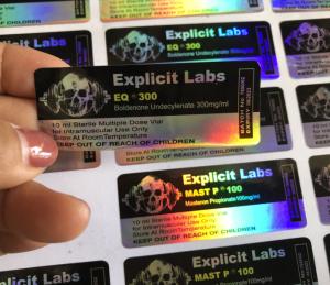 Wholesale Waterproof 10ml Vial Labels 4C Full Color For vial Pharmaceutical from china suppliers