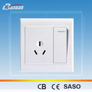 Wholesale LK4011 1gang 3pin PC flush type wall socket from china suppliers