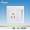 Buy cheap LK4011 1gang 3pin PC flush type wall socket from wholesalers
