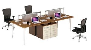 Wholesale wholesale 4 person melamine office workstaion table furniture from china suppliers