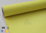 Yellow PU Coated Fiberglass Fabric 3732 Fireproof Welding Protection Blanket