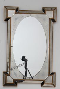Wholesale Vintage Hotel Wall Mirror , 120cm Gold Frame Decorative Wall Mirror Panels from china suppliers