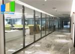 Interior Room Divider Aluminum Frame Single Glass Partition Wall For Office