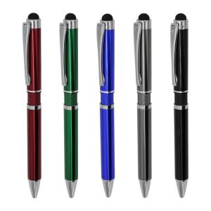 Wholesale Business Office 2 in 1 Touch Screen Ballpoint Pen Stylus Pen With Laser Engraving Logo from china suppliers