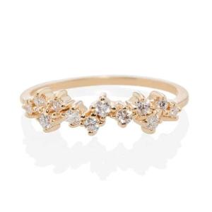 Wholesale 925 Sterling Silver Jewelry Prong Setting Mini Clear CZ Band Rings for Women Sterling from china suppliers