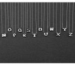 Fashion Minimalist Jewelry 925 Sterling Silver Simple Necklace 26 Alphabet