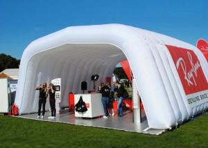 Wholesale 8x9m white trade show inflatable music tent with custom logo printed outside from china suppliers