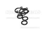 FFKM Round Rubber Rings 300 Celsius Degrees Chemical Solvent Resistant