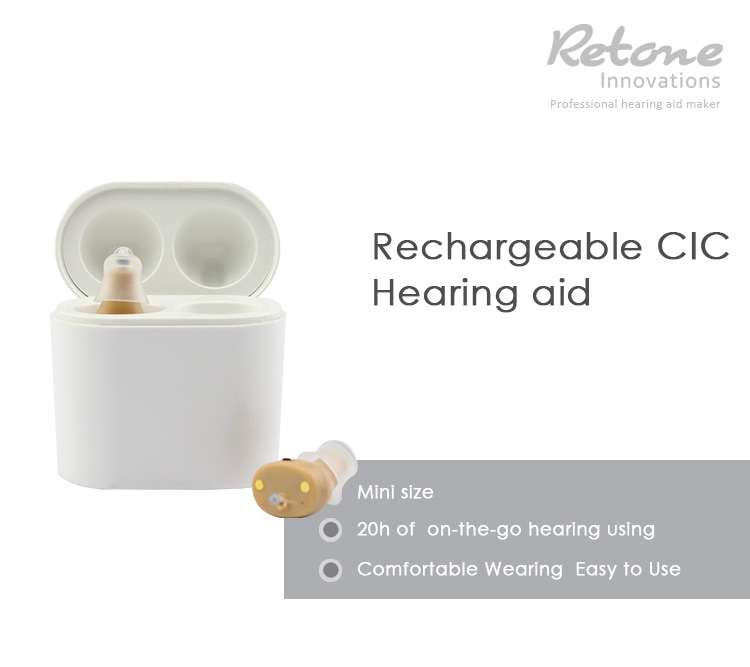 NiMH Rechargeable Mini Invisible Hearing Aids BTE Micro Behind The Ear Hearing Aid