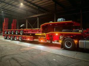 Wholesale 20/24 Tire Number Steel 5/6 Axle Lowbed Trailer for Extreme Load Transport at Direct from china suppliers