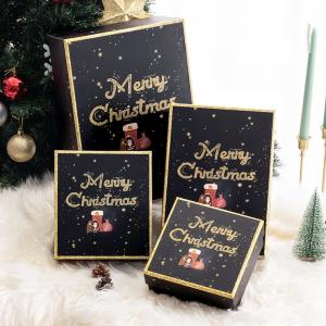 Wholesale Set Of Four Different Size Cardboard Christmas Gift Box For Scarf Gloves from china suppliers