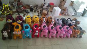 Wholesale Hansel walking zoo ride coin operated game stuffed animals plush ride on toy from china suppliers