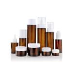 Cosmetic Glass Cream Lotion Pump Spray Bottle Set Empty Skincare Packaging