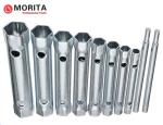 Monobloc spanner set 6-22mm zinc-plated steel 6/7mm, 8/9mm, 10/11mm, 12/13mm, 14