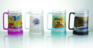 Wholesale 450ml Frosty mug with gel/lenticular freezer mug/beer mug from china suppliers