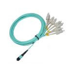 Aqua Blue Fiber Optic Patch Cord MTRJ To LC/UPC OM3 50/125 Duplex 2.0mm 5Mtrs