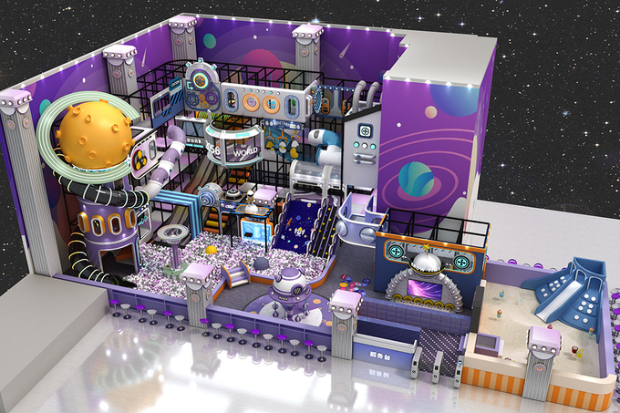 Custom Plastic Large Indoor Play Structure Trampoline Park Equipment Multi Color