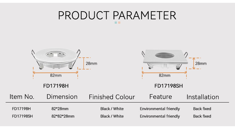 Ocean Bound MR16 Downlight Housing IP65 68mm Hole Recessed Light Housing