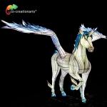 Western Mythical Creature Unicorn Lantern Colorful Outdoor Lanterns 110V 220V