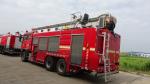 32M Hydraulic Telescopic Water Tower Fire Truck 440hp With 5t Water 2t Foam