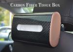 Corrosion Resistance Twill Carbon Fiber Tissue Box For Car